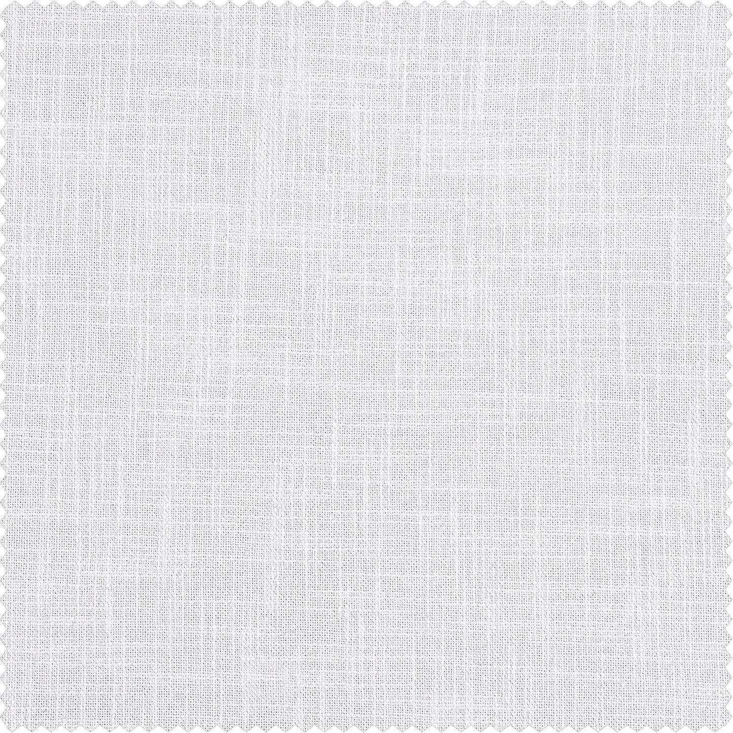 Rice White Heavy Faux Linen Swatch