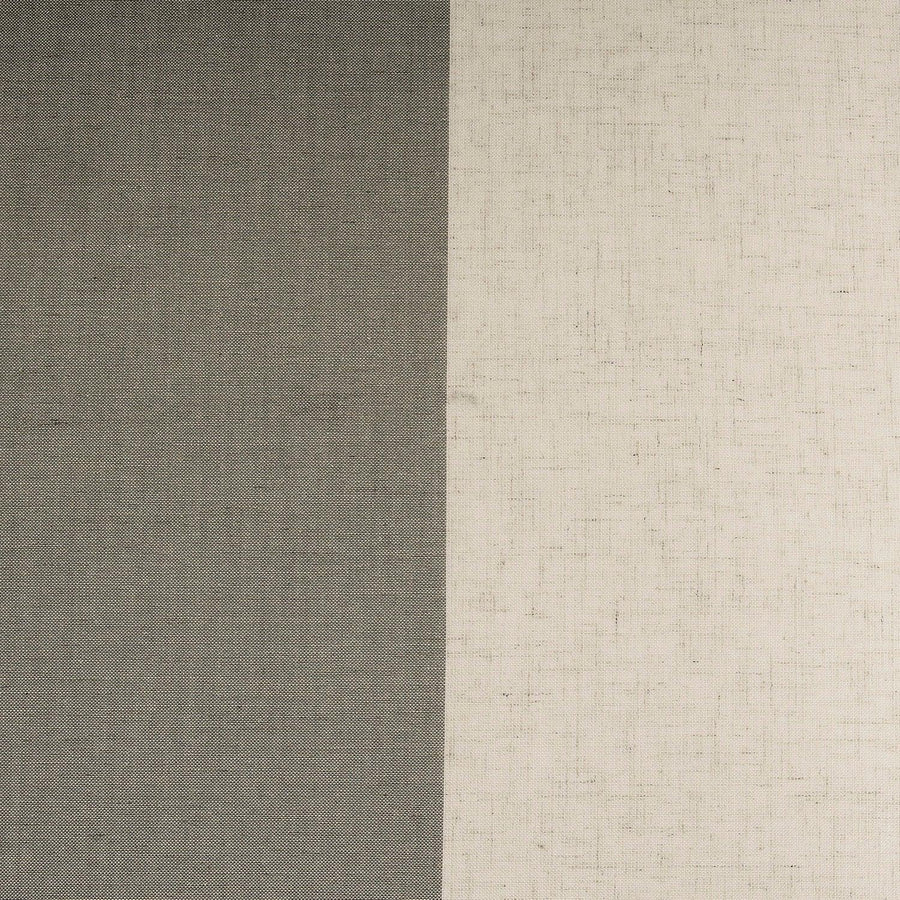 Del Mar Stone Striped Linen Blend Sheer Custom Curtain