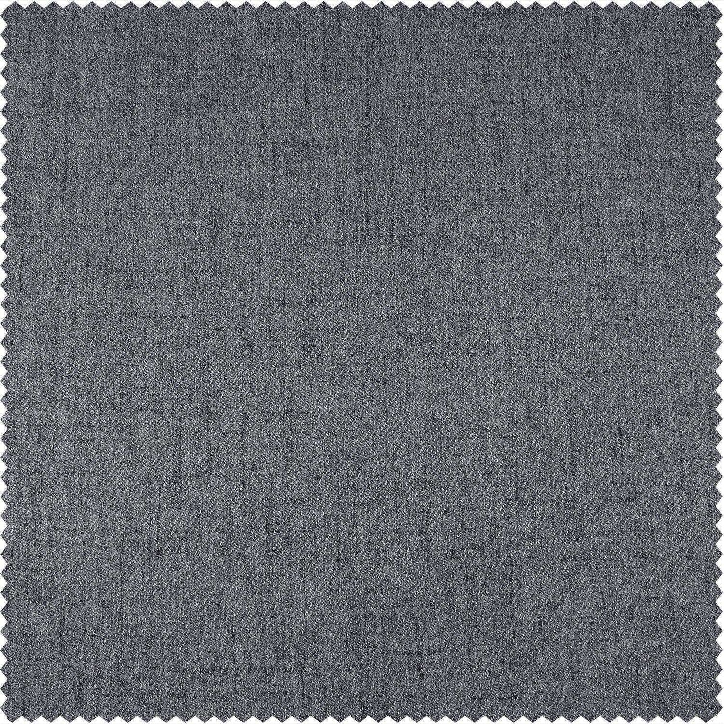 Modern Grey Heathered Woolen Weave Swatch - HalfPriceDrapes.com