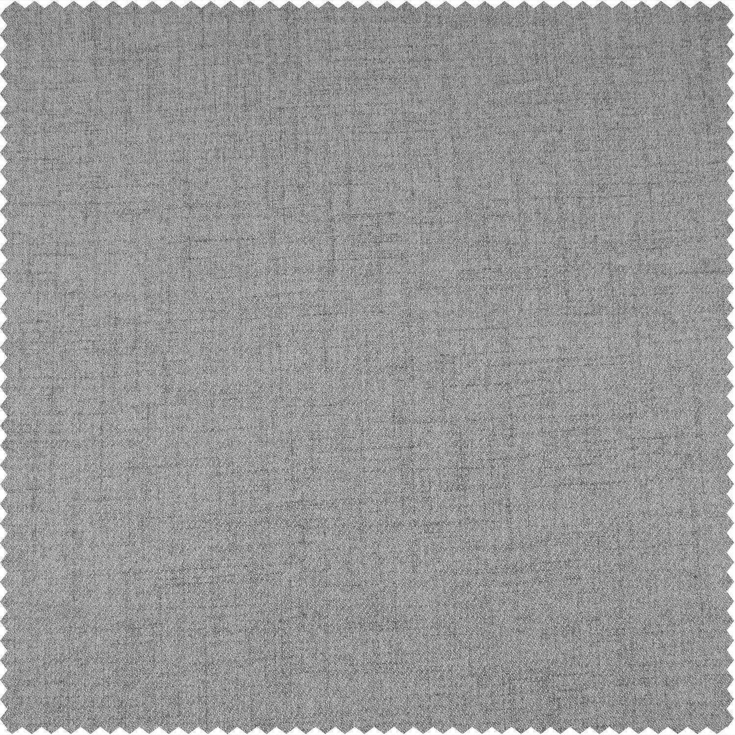 Steely Grey Heathered Woolen Weave Swatch - HalfPriceDrapes.com