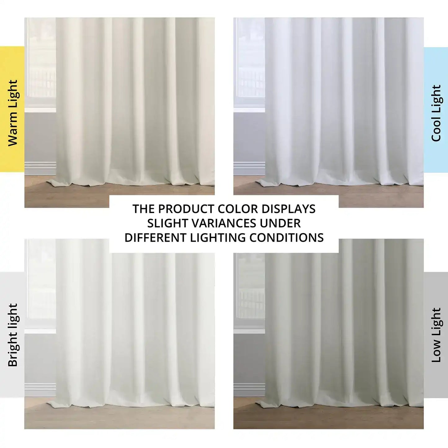 Magnolia Off White Italian Faux Linen Room Darkening Curtain