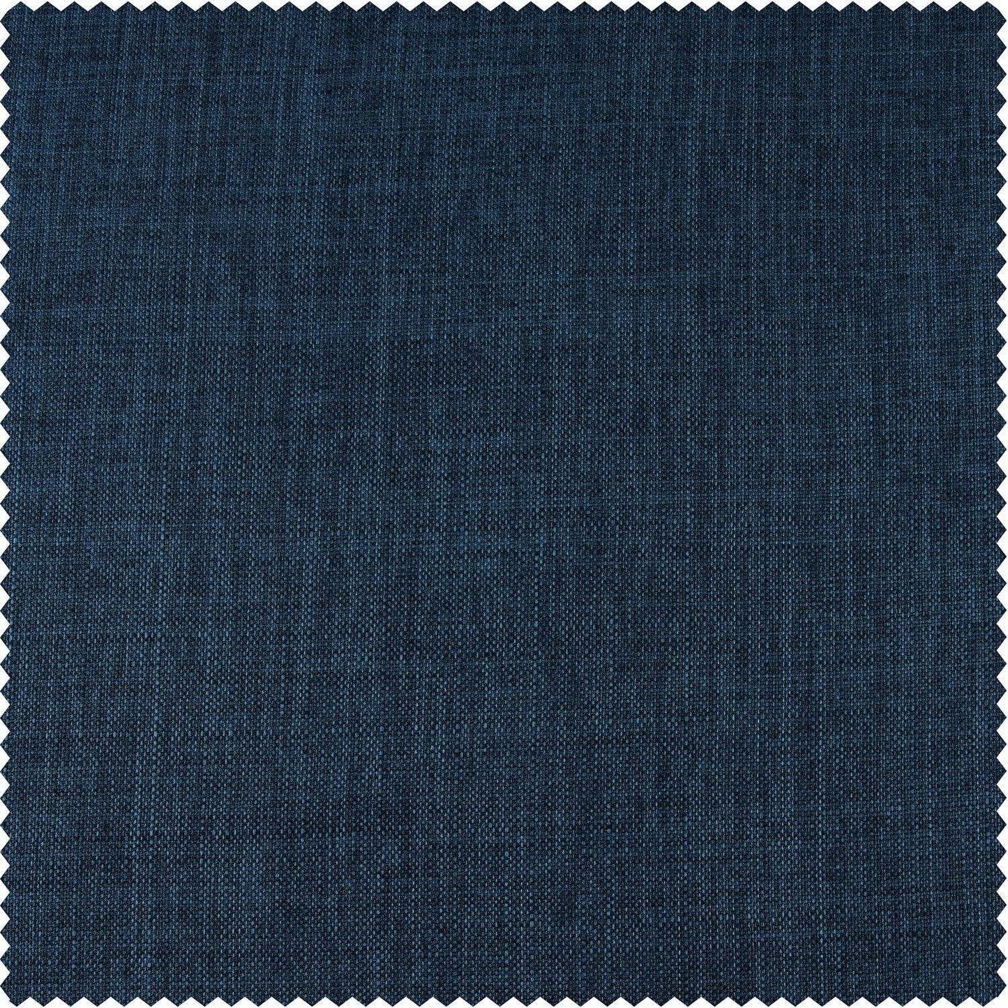 Voyager Blue Faux Linen Swatch - HalfPriceDrapes.com