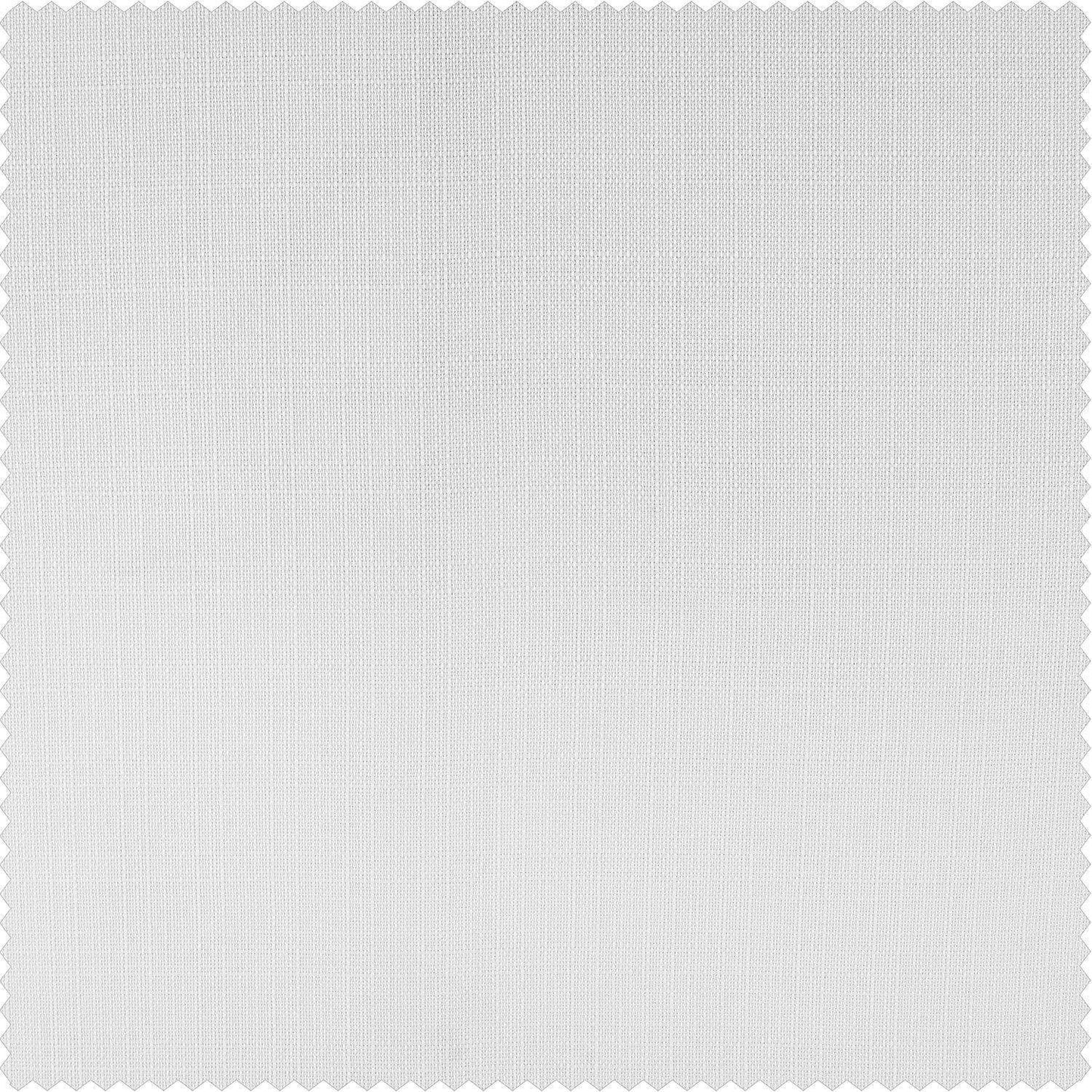 Mission White Faux Linen Swatch - HalfPriceDrapes.com