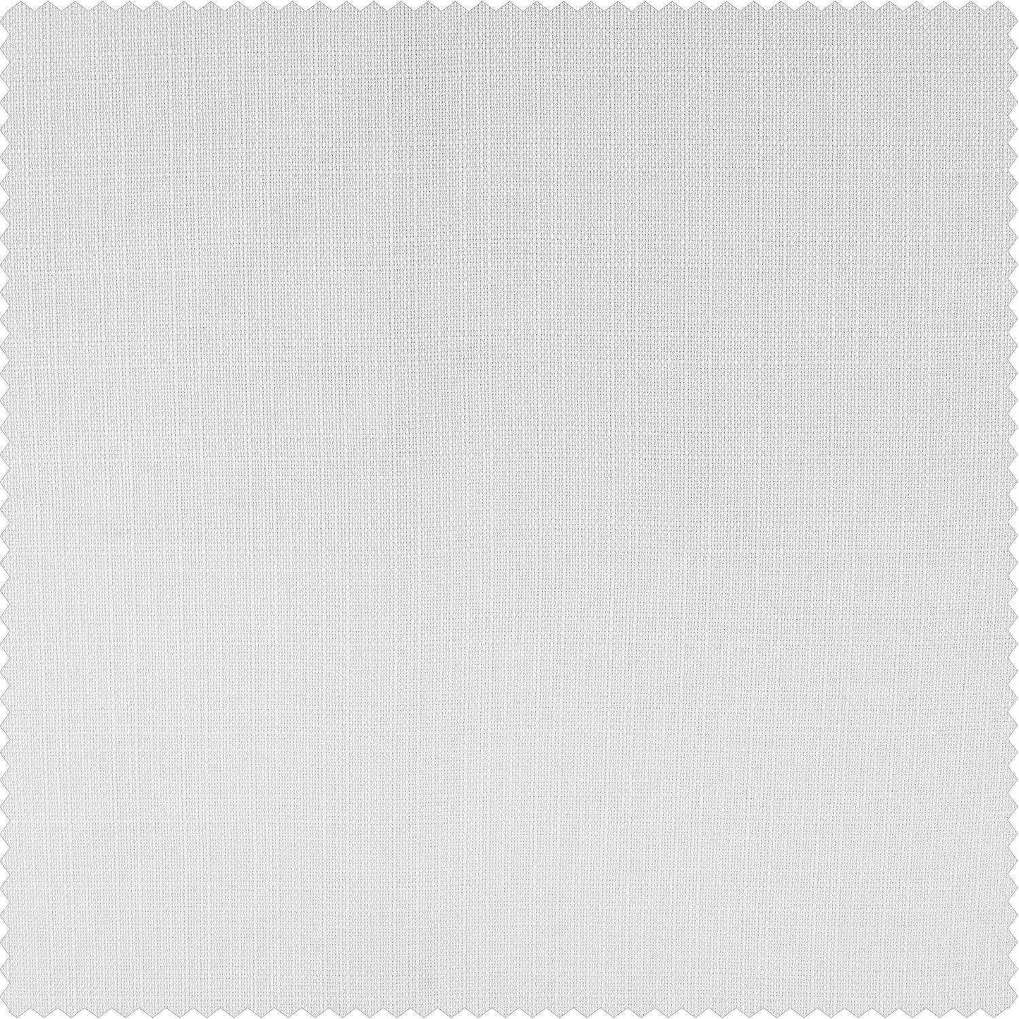 Mission White Faux Linen Swatch - HalfPriceDrapes.com