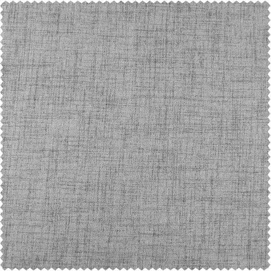 Millennial Grey Thermal Cross Linen Weave Custom Curtain