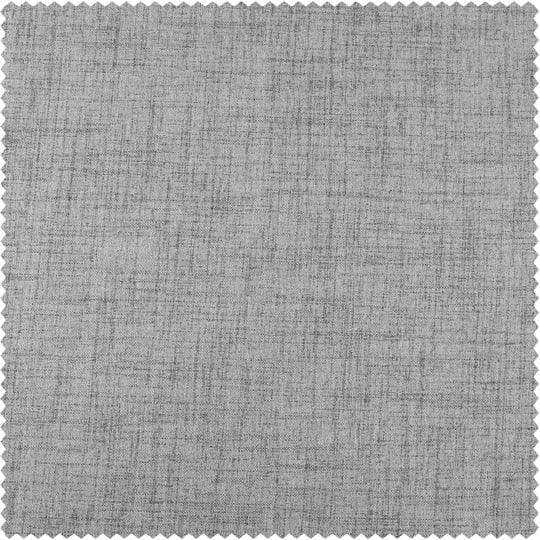 Millennial Grey Thermal Cross Linen Weave Custom Curtain