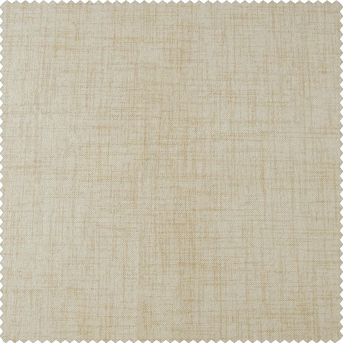 Natural Light Beige Thermal Cross Linen Weave Custom Curtain