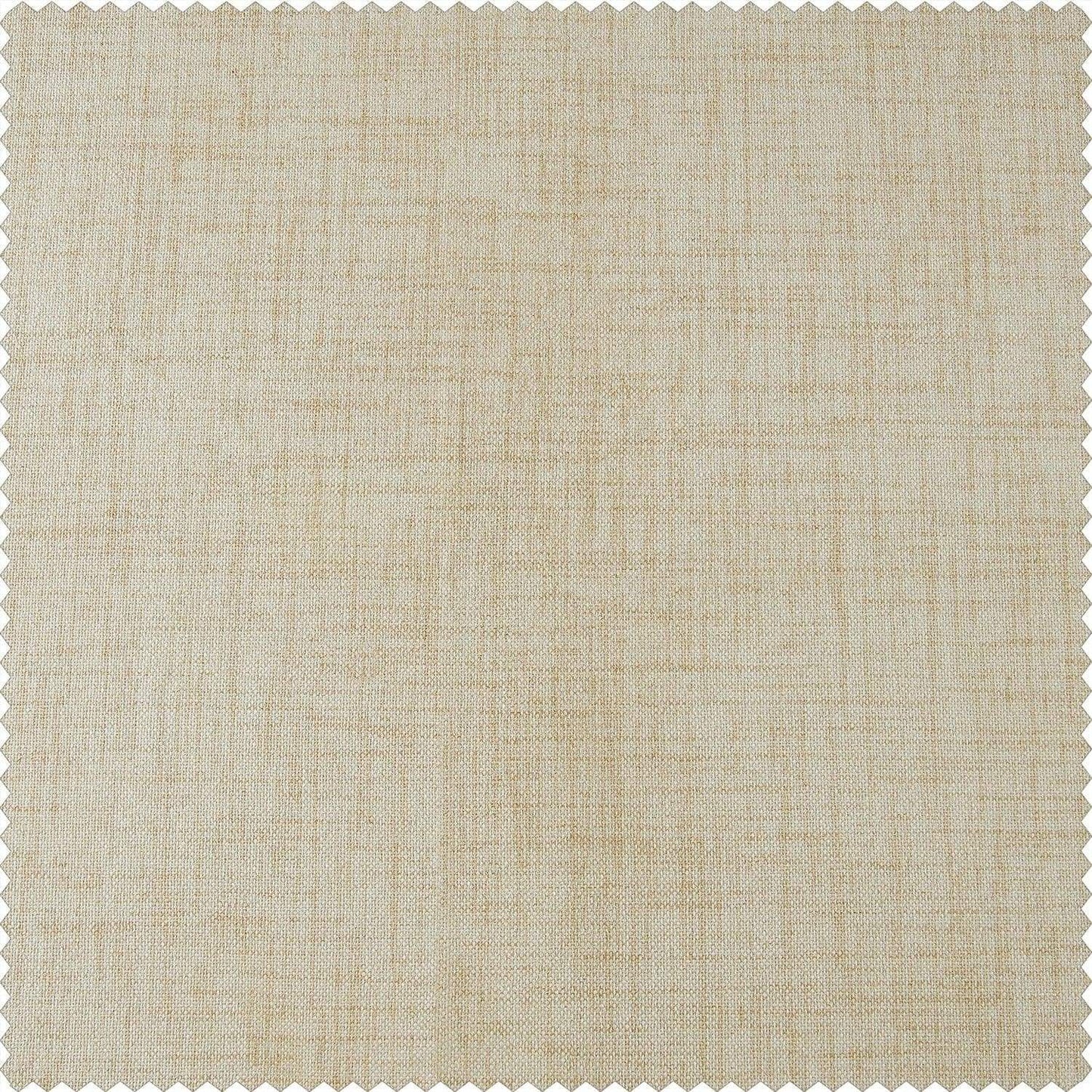 Natural Light Beige Thermal Cross Linen Weave Custom Curtain
