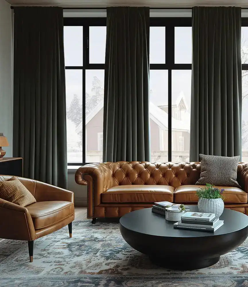 Gunmetal Grey Signature Velvet Custom Curtain
