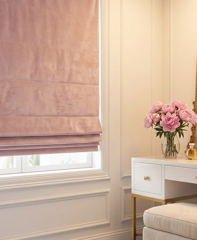 Heritage Plush Velvet Roman Shades