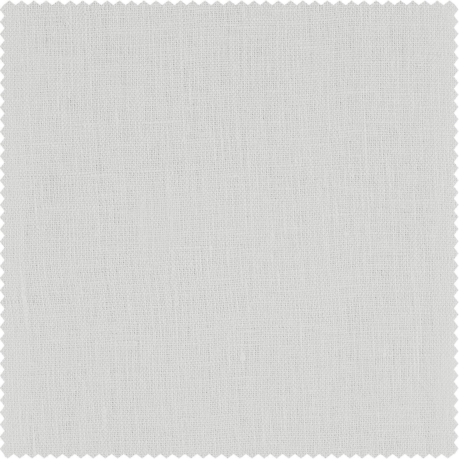 Crisp White French Linen Room Darkening Curtain
