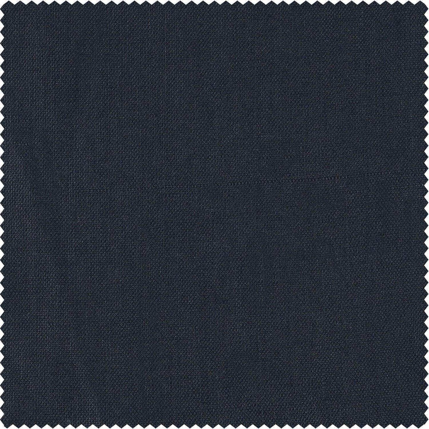 Native Navy French Linen Swatch - HalfPriceDrapes.com