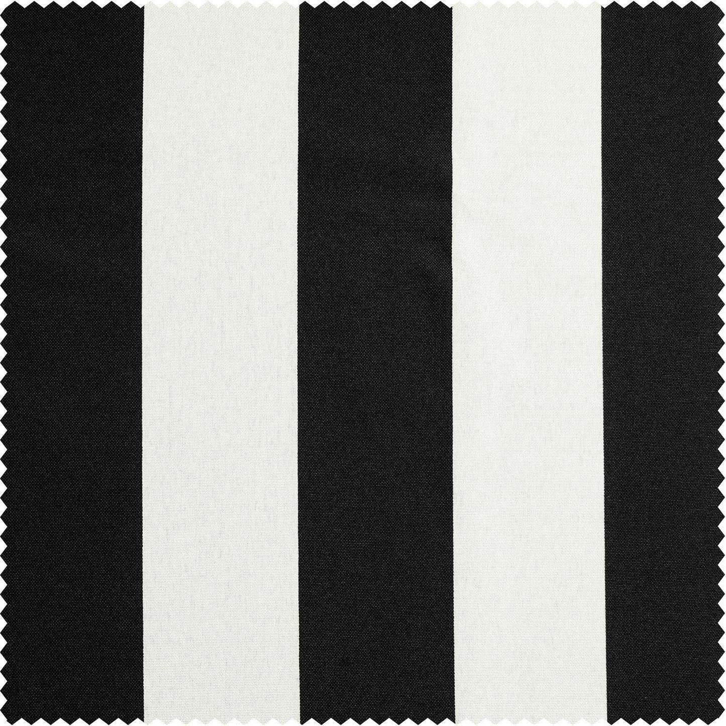 Nautical Black Striped Villanova Outdoor Swatch