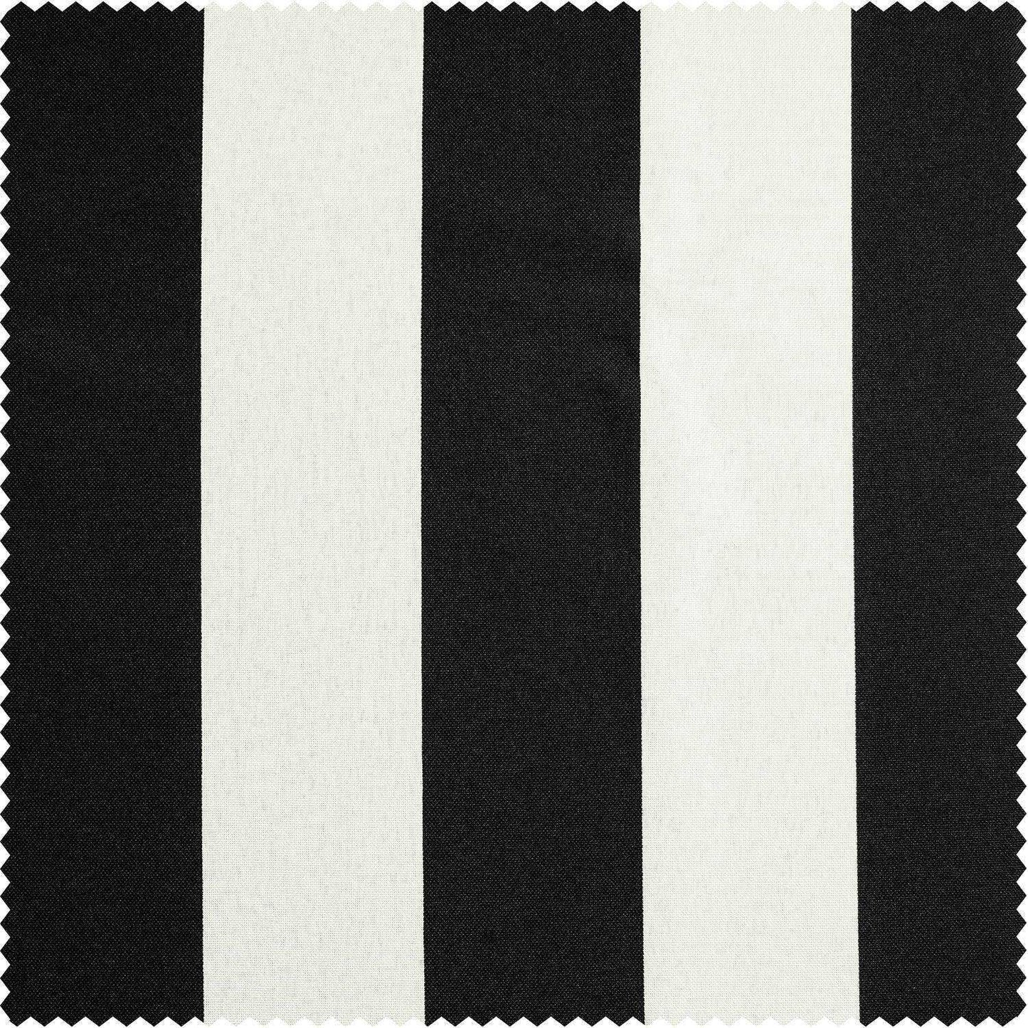 Nautical Black Striped Villanova Outdoor Swatch