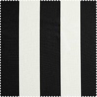 Nautical Black Striped Villanova Outdoor Swatch