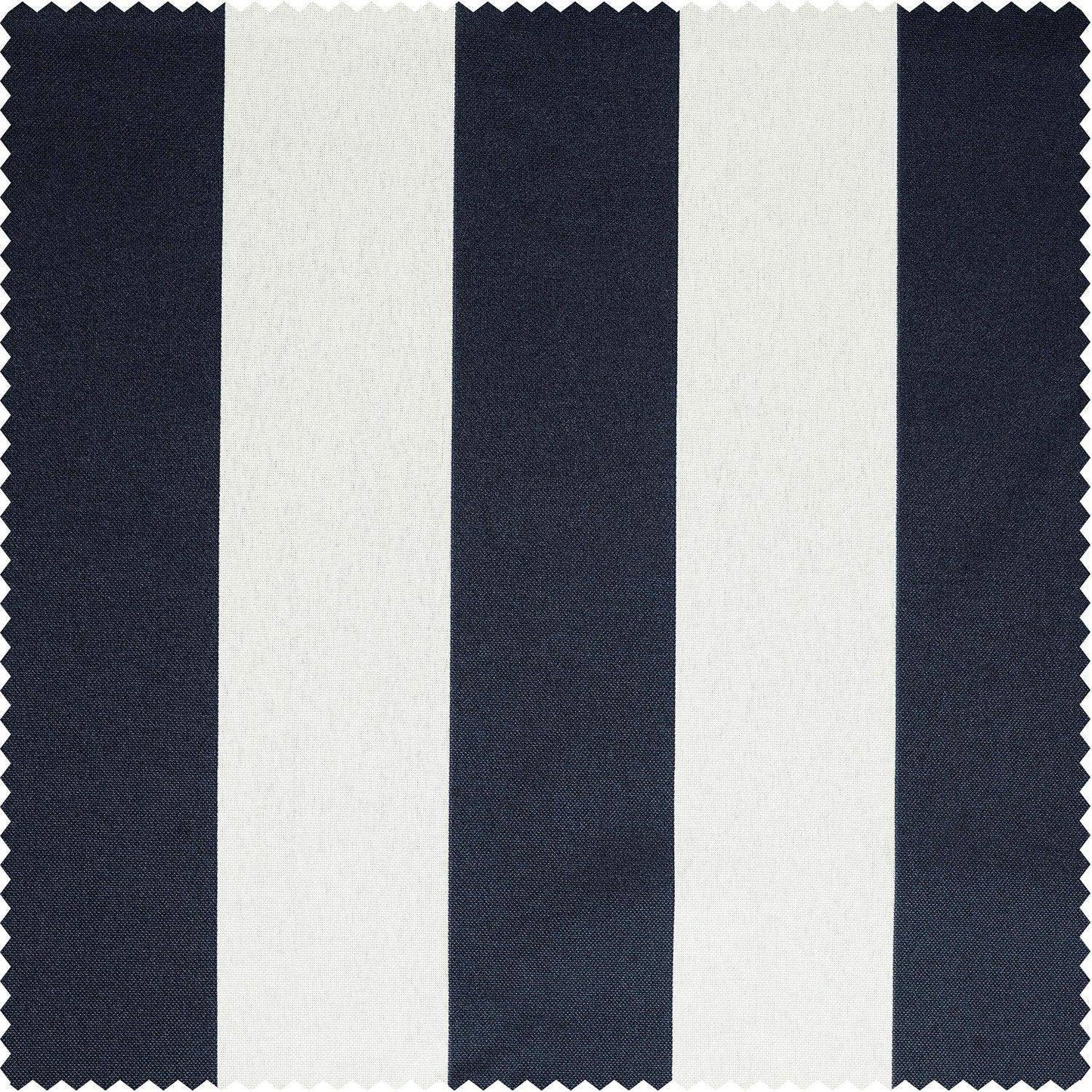 Nautical Navy Blue Striped Villanova Outdoor Swatch