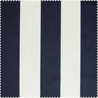 Nautical Navy Blue Striped Villanova Outdoor Swatch