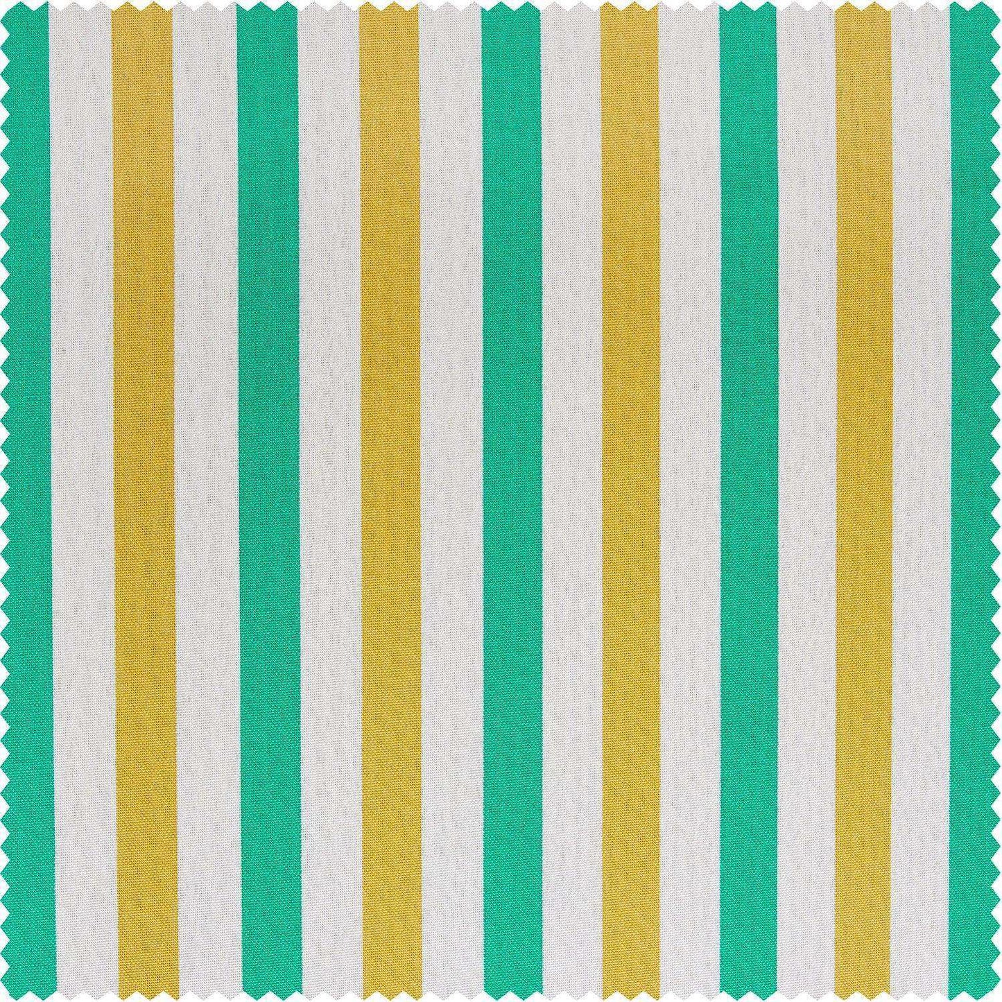 Tropical Sunrise Multi Green & Yellow Striped Villanova Outdoor Swatch