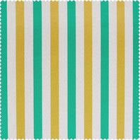 Tropical Sunrise Multi Green & Yellow Striped Villanova Outdoor Swatch