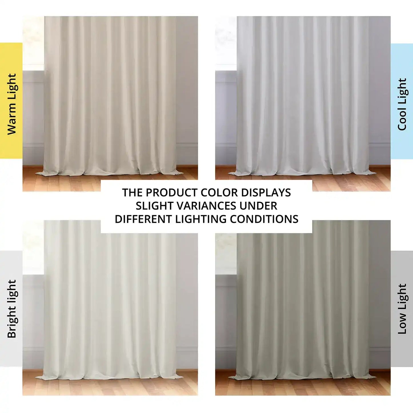 Mist Grey Vintage Textured Faux Dupioni Silk Blackout Curtain
