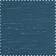 Oceanside Blue Vintage Textured Faux Dupioni Silk Swatch - HalfPriceDrapes.com