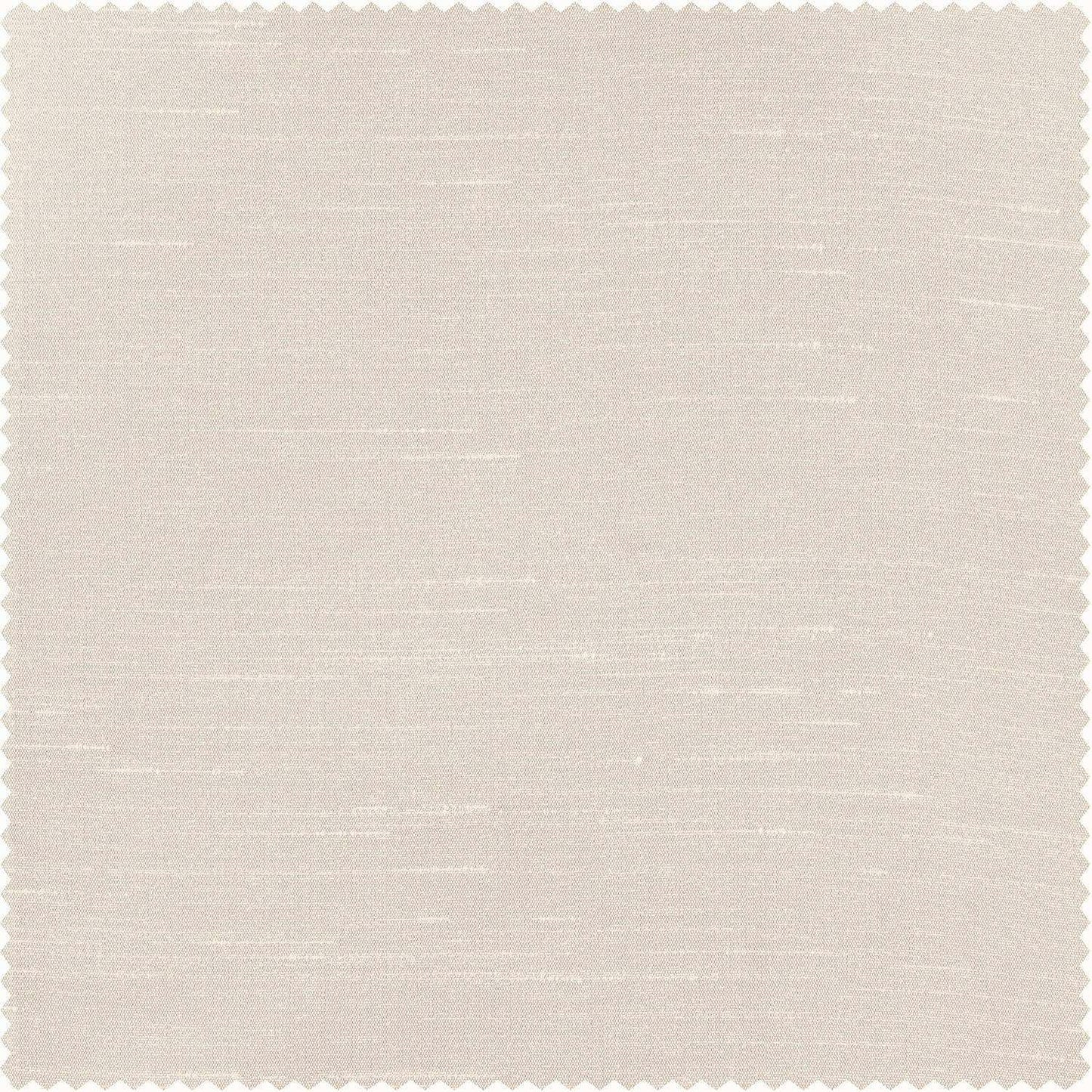 Off White Vintage Textured Faux Dupioni Silk Custom Curtain