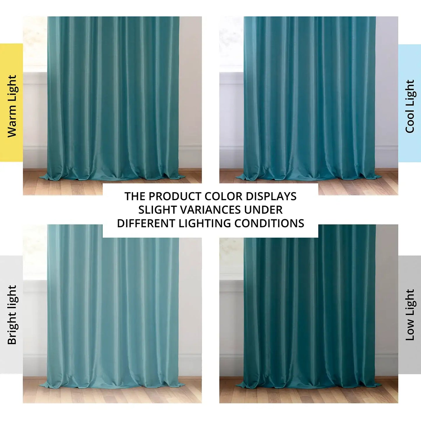 Nassau Blue Vintage Textured Faux Dupioni Silk Room Darkening Curtain