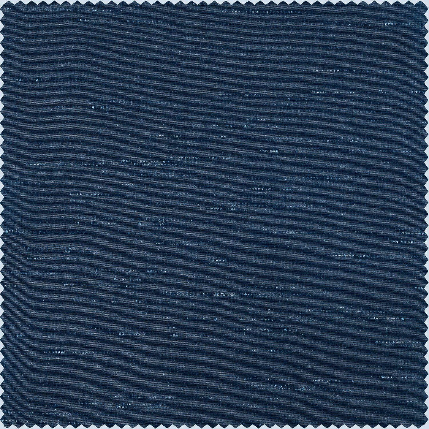 Captain's Blue Vintage Textured Faux Dupioni Silk Swatch