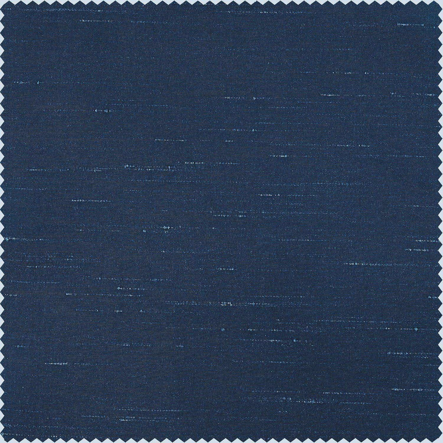 Captain's Blue Vintage Textured Faux Dupioni Silk Swatch