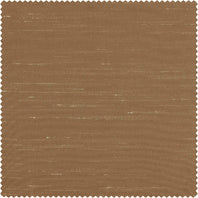 Flax Gold Vintage Textured Faux Dupioni Silk Swatch