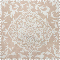 Vintage Damask Taupe Damask Artisan Bloom Printed Cotton Twill Swatch