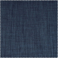 Dark Blue Performance Linen Hotel Blackout Swatch - HalfPriceDrapes.com