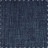 Dark Blue Performance Linen Hotel Blackout Swatch - HalfPriceDrapes.com