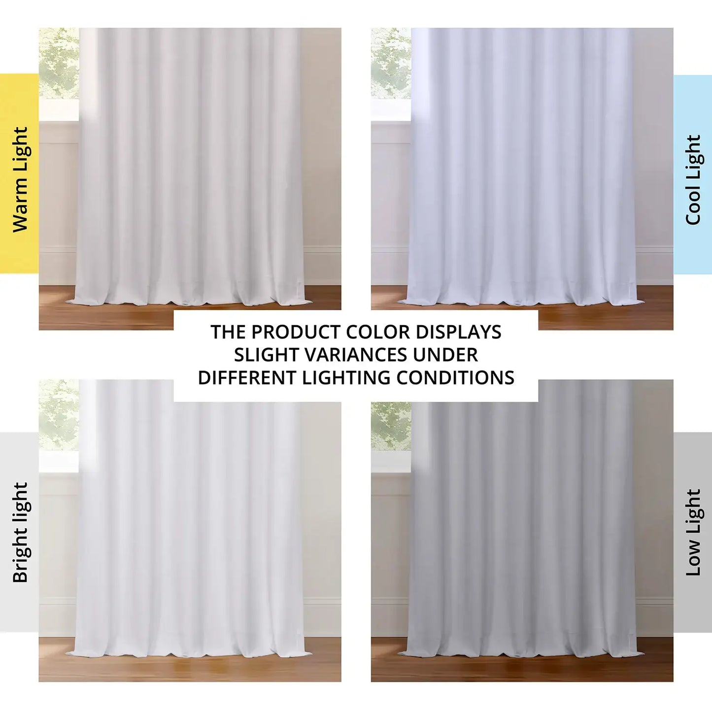 White Pinch Pleat Performance Linen Hotel Blackout Curtain