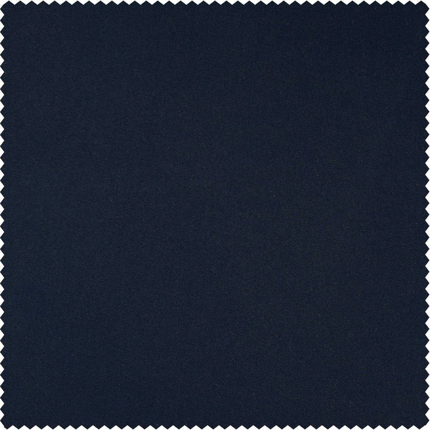 Dark Blue Solid Cotton Blackout Swatch - HalfPriceDrapes.com