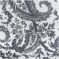 Edina Grey Printed Cotton Blackout Swatch - HalfPriceDrapes.com