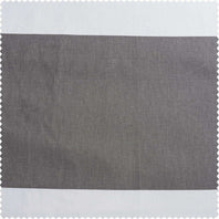 Slate Grey & Off White Horizontal Striped Printed Cotton Blackout Swatch - HalfPriceDrapes.com