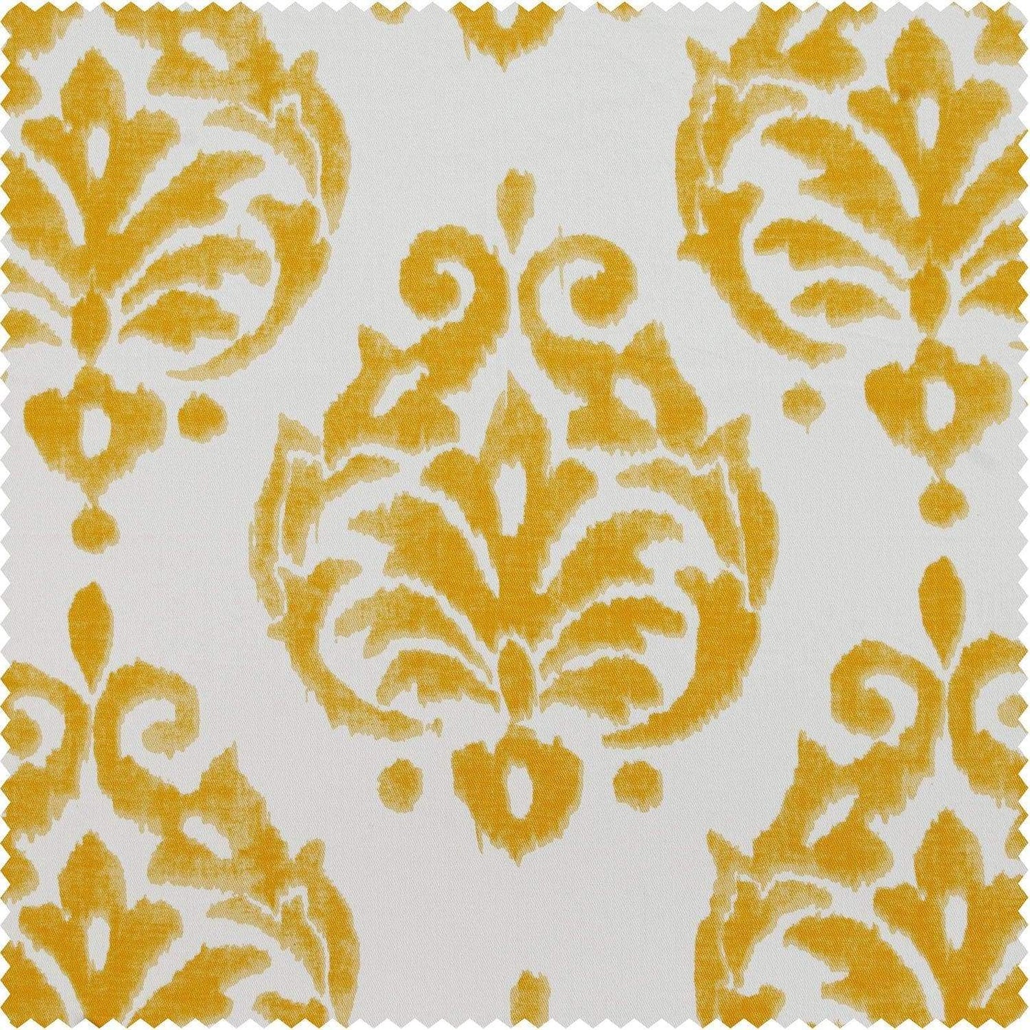 Sandlewood Gold Printed Cotton Custom Curtain - HalfPriceDrapes.com