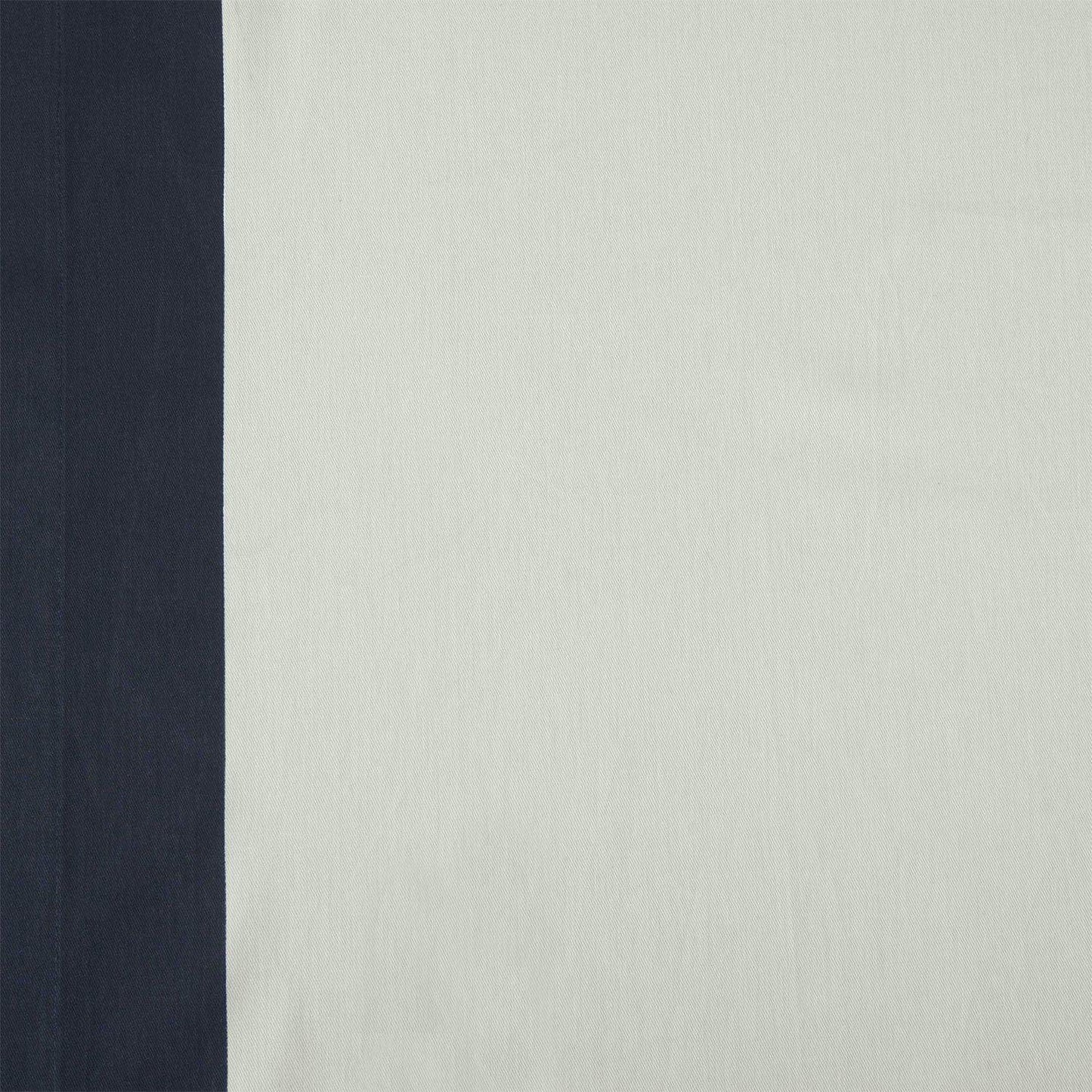 Fresh Popcorn & Polo Navy Bordered Vertical Printed Cotton Swatch