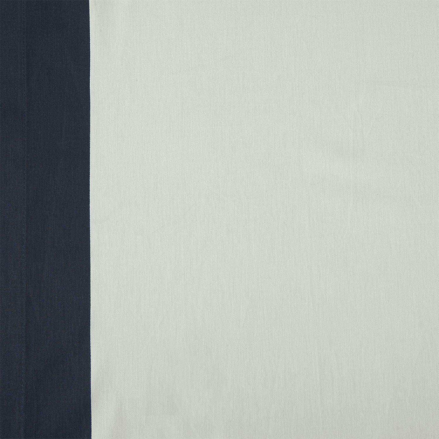 Fresh Popcorn & Polo Navy Bordered Vertical Printed Cotton Swatch