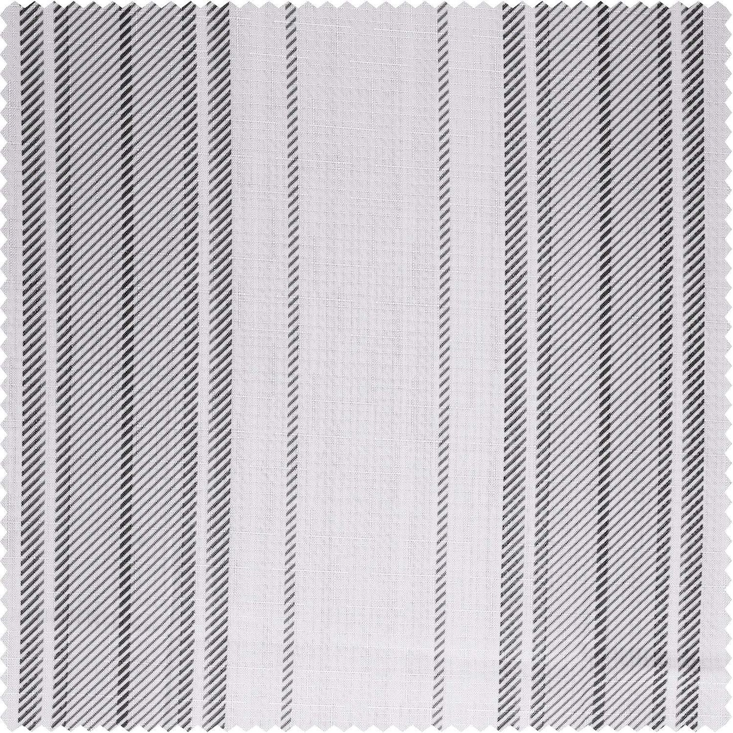 Echo Stripes Greige Striped Blossom Printed Shower Swatch