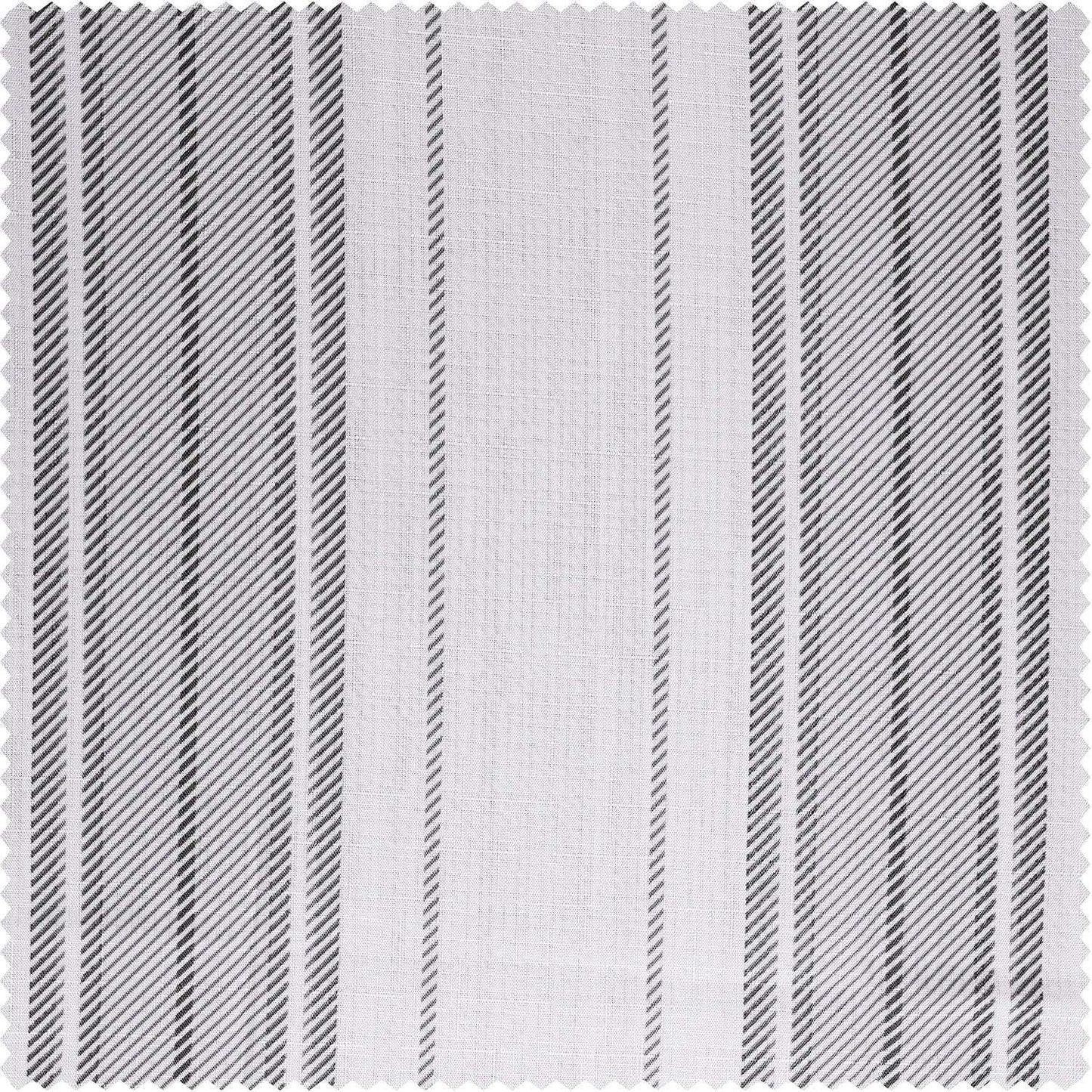 Echo Stripes Greige Striped Blossom Printed Shower Swatch
