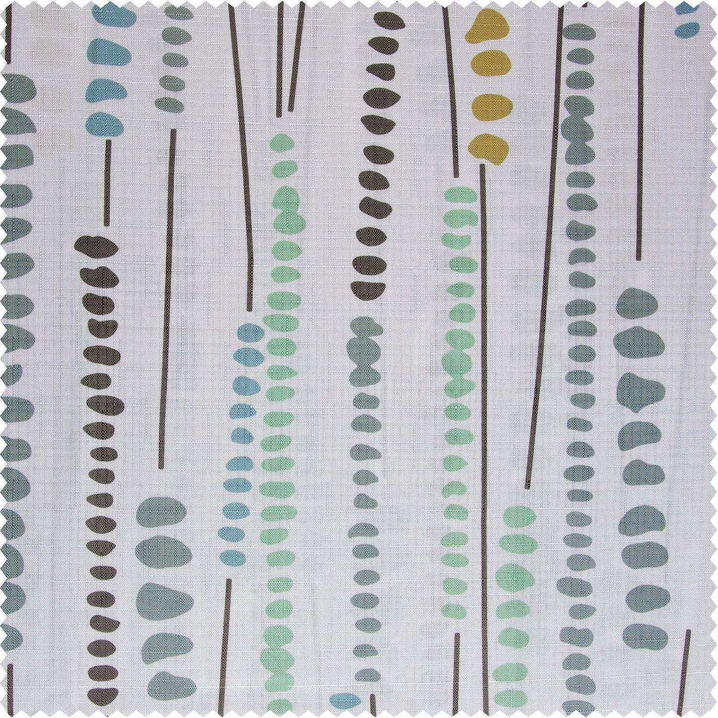 Melody Strands Multi Abstract Blossom Printed Shower Swatch