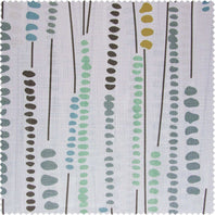 Melody Strands Multi Abstract Blossom Printed Shower Swatch
