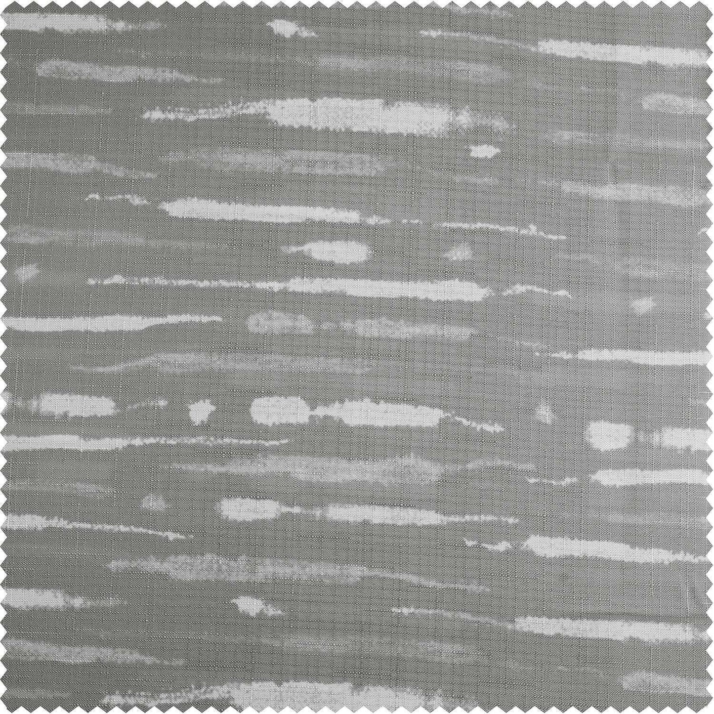 Drizzle Grey Abstract Blossom Printed Shower Swatch
