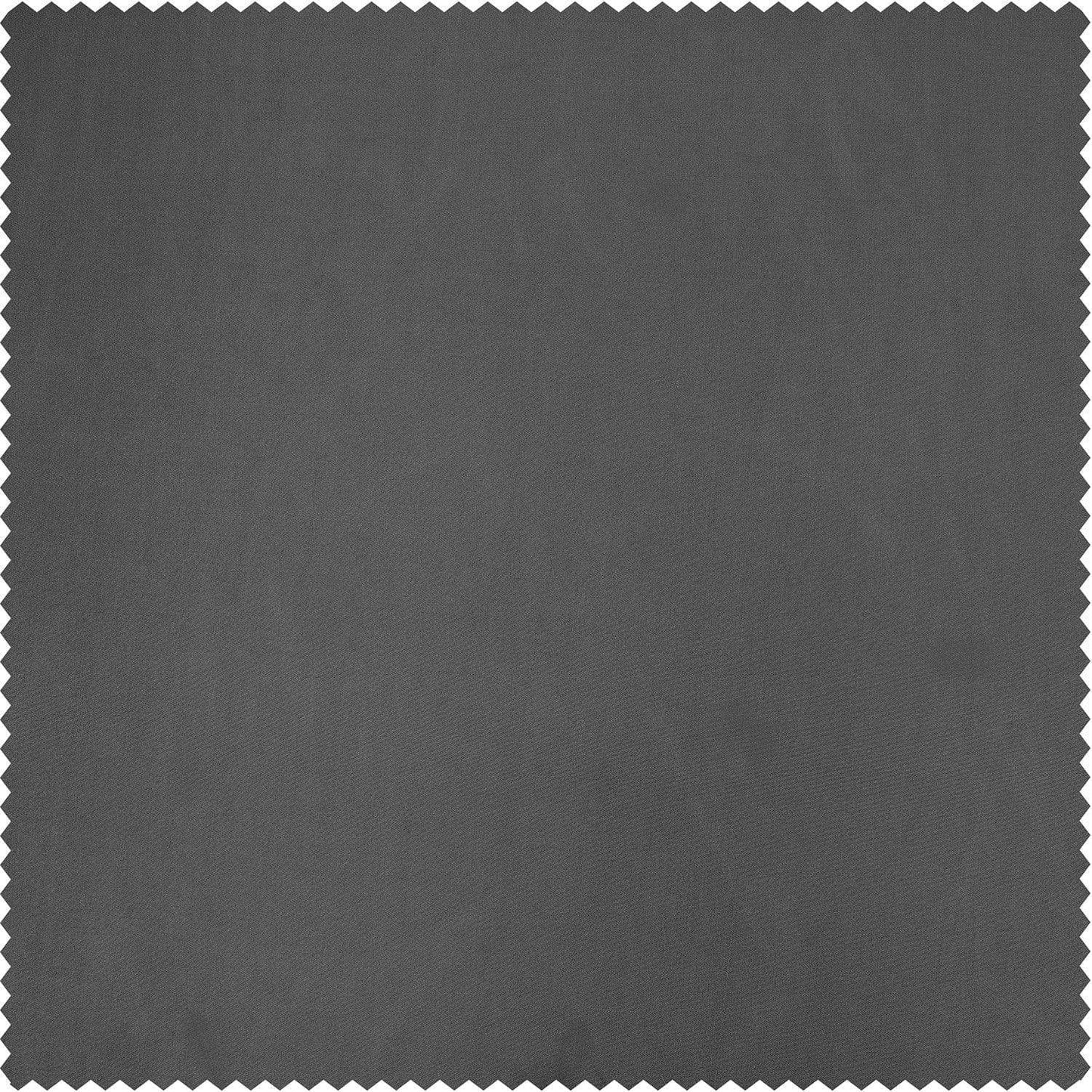 Graphite Solid Faux Silk Taffeta Swatch - HalfPriceDrapes.com