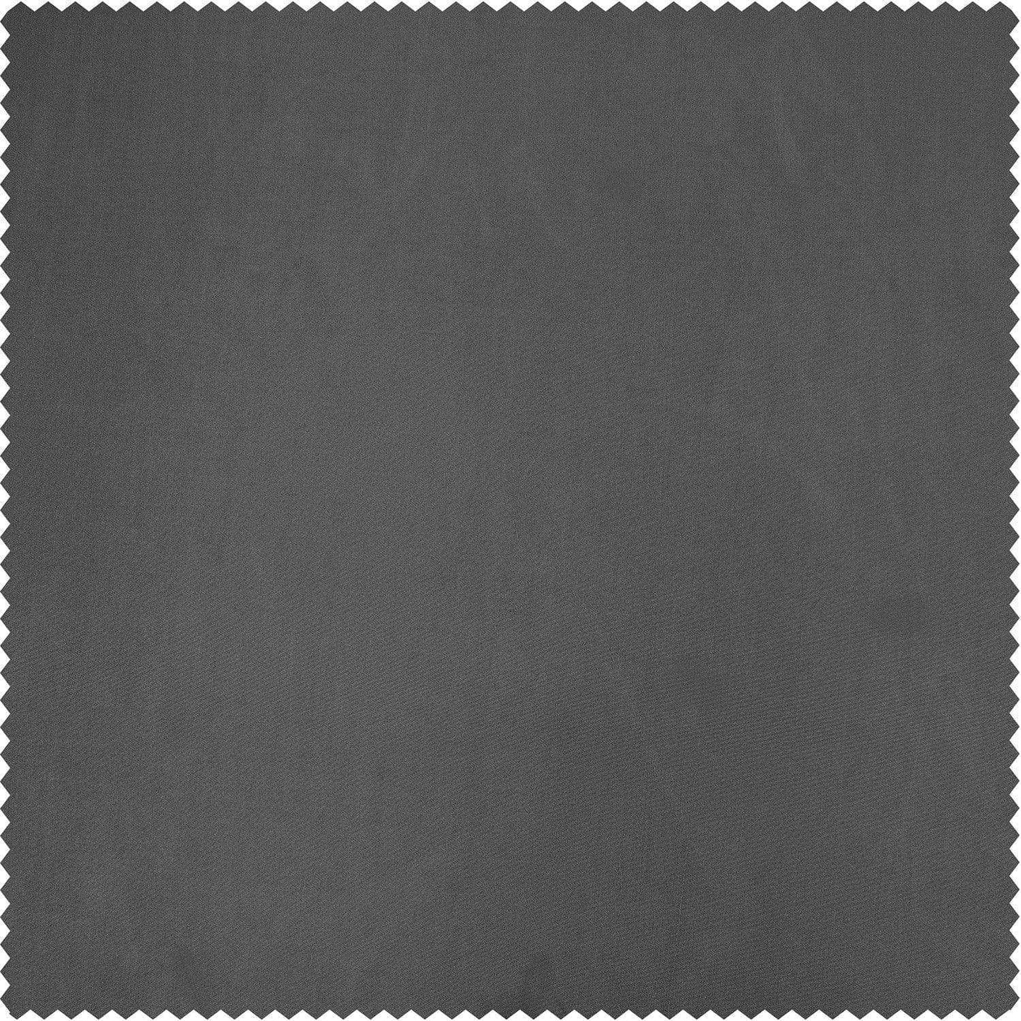 Graphite Solid Faux Silk Taffeta Swatch - HalfPriceDrapes.com