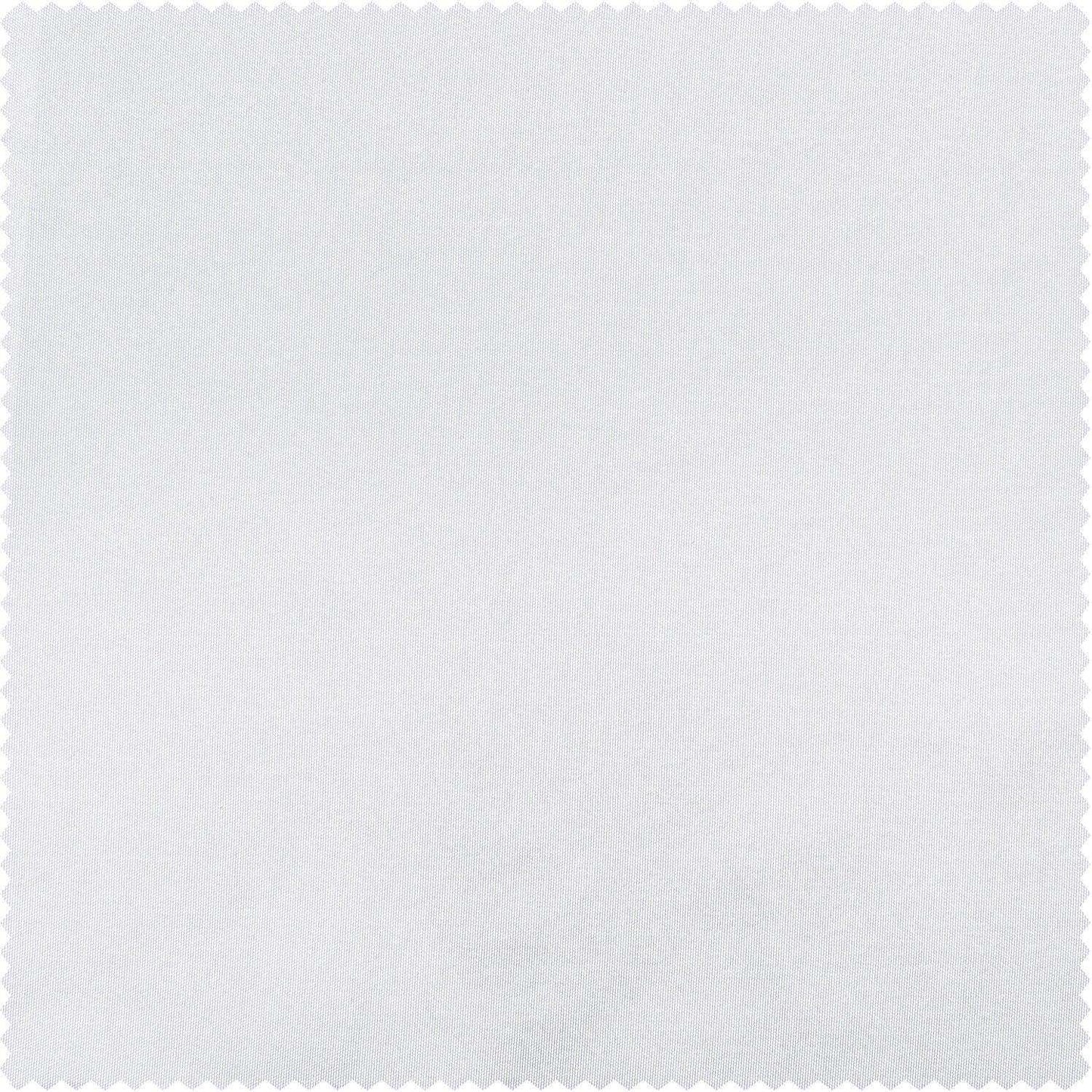 White Solid Faux Silk Taffeta Custom Curtain - HalfPriceDrapes.com