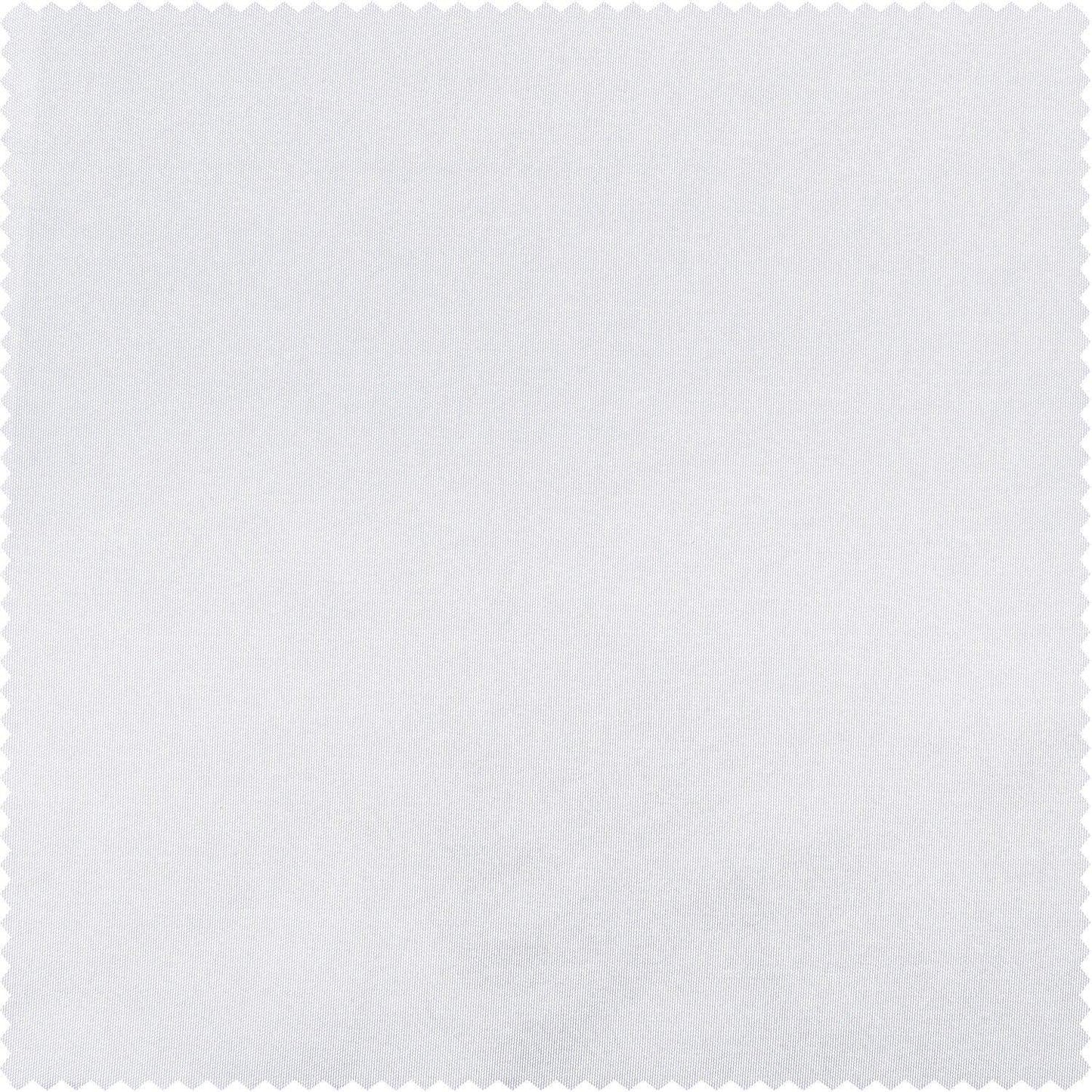 White Solid Faux Silk Taffeta Roman Shade