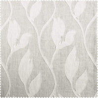 Avignon Vine Patterned Faux Linen Sheer Swatch - HalfPriceDrapes.com